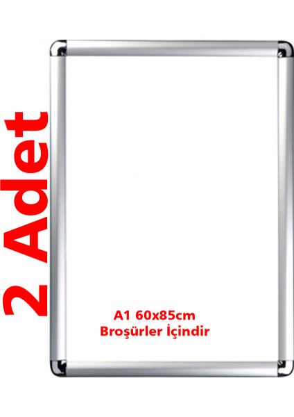 A1 Alüminyum Çerçeve 60X85 2'li Paket