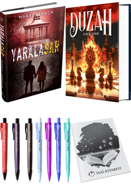 Duzah 1: Nemea Vadisi Ciltli ve Ephesus Yayınları Yaralasar 4 Ciltli Maral Atmaca 2li Set + Hediyeli