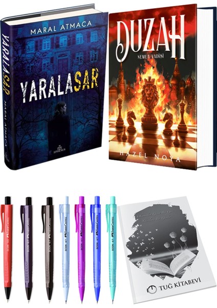 Duzah 1: Nemea Vadisi Ciltli ve Ephesus Yayınları Yaralasar 1 Ciltli Maral Atmaca 2li Set + Hediyeli
