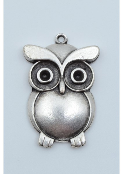 Baykuş Gümüş Kaplama Kolye Ucu