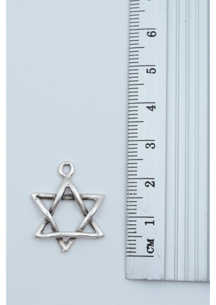 Minimal Pentagram Gümüş Kaplama Deri İp Kolye