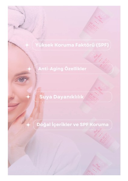 Pink Sun Cream SPF50 Renk Eşitleyici Tone-Up Güneş Kremi Leke Karşıtı &Nemlendirici Etki 50 ml fiyatları