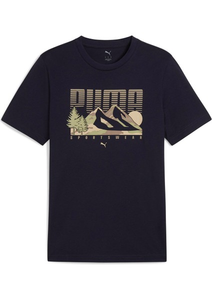 Graphıcs Mountain Tee Lacivert Erkek Kısa Kol T-Shirt fiyatları