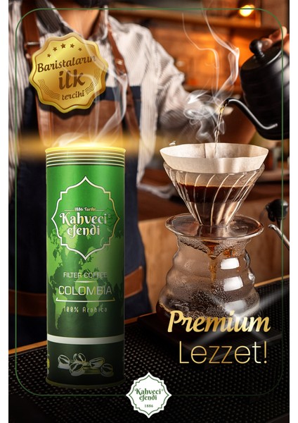 Colombia Filtre Kahve Premium Teneke Kutu 150 gr