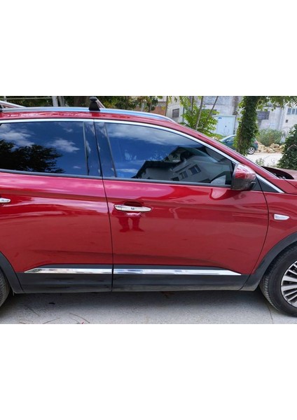 Opel Grandland x Krom Yan Kapı Çıtası 4 Kapı P.çelik 2017 ve Sonrası