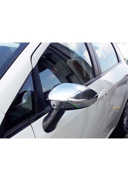 Fiat Punto Abs Plastik Krom Kaplama Ayna Kapağı 2 Parça 2006 ve Üzeri fiyatları