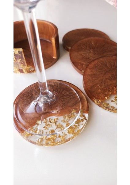 Tutucu ve Bardak Altlığı Seti 4'lü, Yeni Ev Dekoru ve Hediye, Modern Bardak Altlığı Seti, Reçine Bardak Altlıkları, Kişiselleştirilmiş Hediyeler, Eve Taşınma Hediyeleri,
