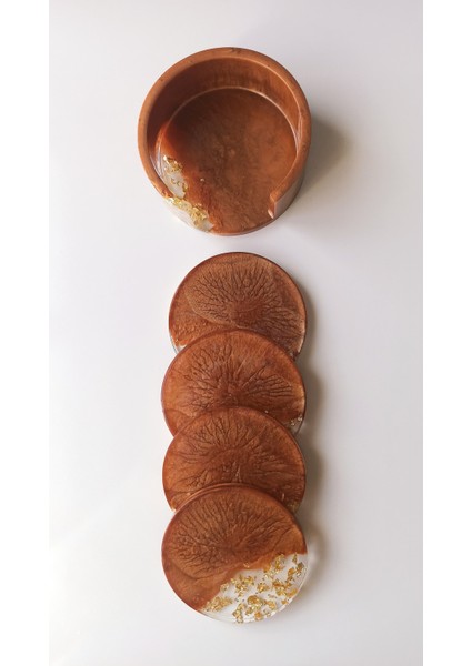 Tutucu ve Bardak Altlığı Seti 4'lü, Yeni Ev Dekoru ve Hediye, Modern Bardak Altlığı Seti, Reçine Bardak Altlıkları, Kişiselleştirilmiş Hediyeler, Eve Taşınma Hediyeleri,