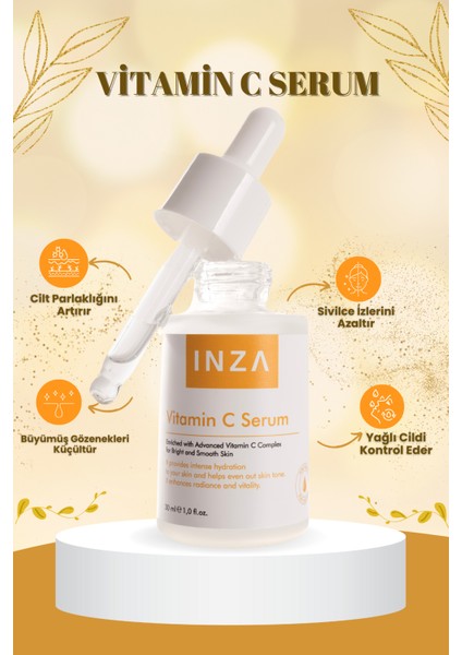 Vitamin C-Serum Aydınlatıcı ve Ton Eşitleyici Bakım Serumu 30 ml