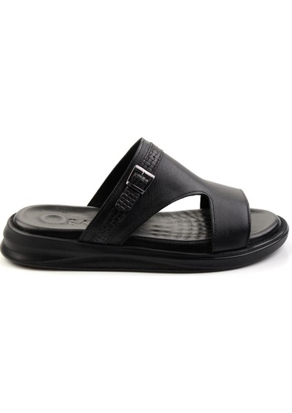 Siyah Leather Erkek Terlik E04433001143