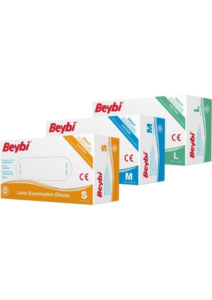 Pudralı Lateks Muayene Eldiveni (100 Adet/kutu)