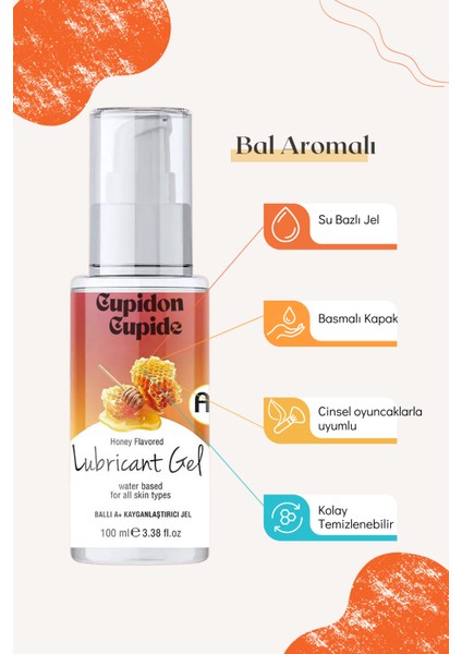 Basma Kapaklı Su Bazlı Bal Aromalı Jel 100 ml