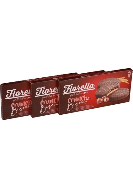 Fiorella Fındık Kremalı Çikolatalı Bisküvi 22,5 gr 3 Lü (3 Paket)