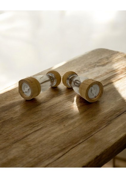 2'll Bambu Cam Dekoratif Baharatlık Tuzluk fiyatları