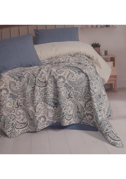 Cb Fixe Çift Kişilik Pike Takımı Alessi Mavi