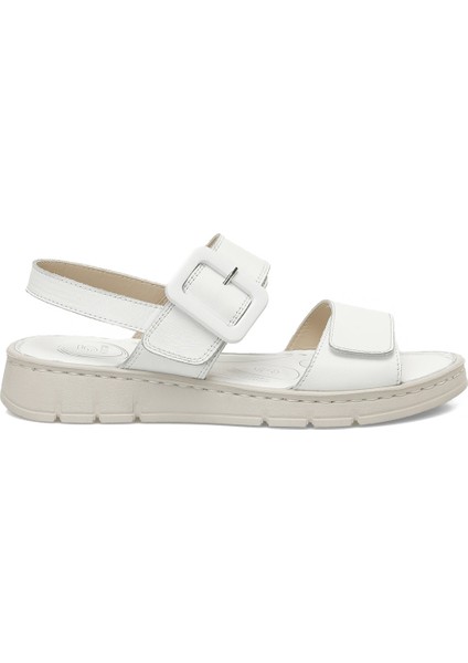 166245.Z5FX Beyaz Kadın Comfort Sandalet