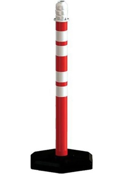 UT6003 Dubalı Uyarı Dikmesi 60X1200 Mm, Mıcır Tabanlı, Reflektif, Trafik Güvenlik Bariyeri