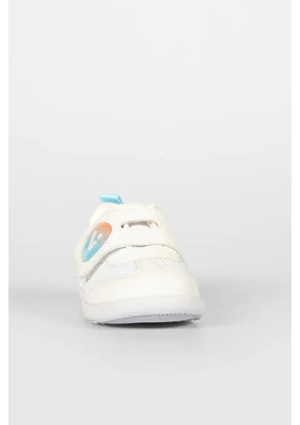 Donut Ortapedik Kauçuk Hafif Taban Cırtlı Bebe Ilk Adım Spor Ayakkabı Beyaz fırsatları