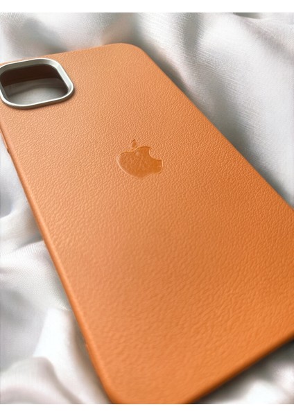 Apple iPhone 12 / 12 Pro Uyumlu Logolu Deri Görünümlü Silikon Kılıf / Kapak modelleri