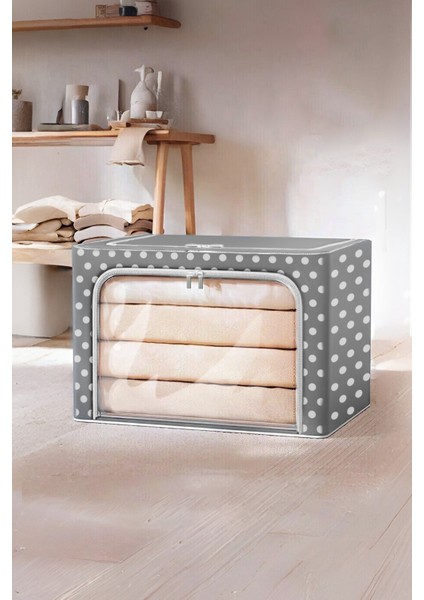 Puantiyeli Pencereli Çelik Çerçeveli Hurç Dolap Içi Organizer Hurç Medium 40X50X30CM indirimleri