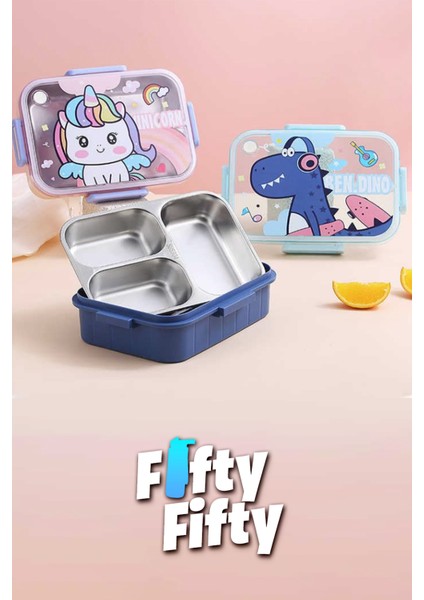 Lunch Box 750 ml (Sızdırmaz,karışmaz Üç Bölmeli) Yeni Nesil Sefer TASI-FFLBOX50555