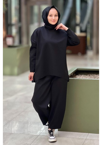 Casual Basic Pantolonlu Takım