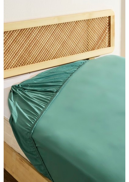 Penye Fitted Çarşaf Tek Kişilik 100 x 200+30 cm Yeşil modelleri