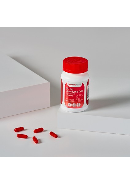 Imuneks Farma 200 Mg Koenzim Q10 Ubikinon Piperin Takviye Edici Gıda 30 Kapsül fiyatları
