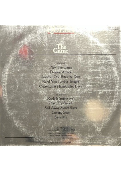 Queen The Game Dönem Baskı Lp Plak fiyatları