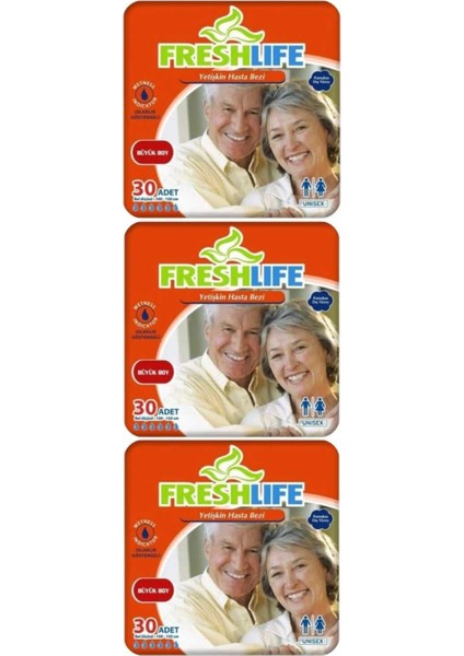 Belbantlı Large Hasta Bezi 3 Paket 90 Adet