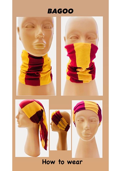 Taraftar Bagoo Buff -Baf- Bandana -Boyunluk- Saç Bandıt