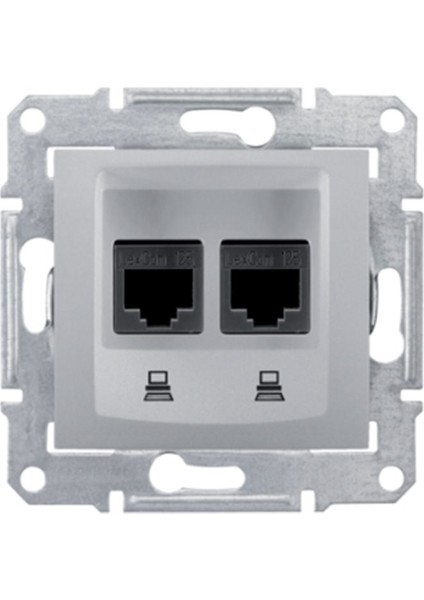 Sedna Alüminyum CAT5E Ikili Data Prizi SDN4400160