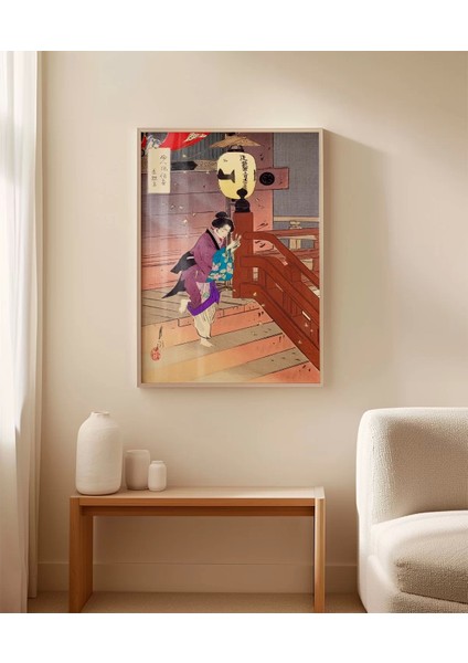 Çerçevesiz Poster Tapınakta Sessiz Dilek