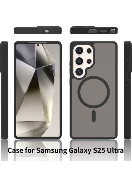 Samsung Galaxy S25 Ultra Uyumlu Mat Renkli Magsafe Arka Koruma Kılıf modelleri