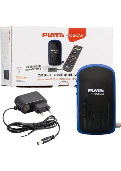 Plato Oscar Çift Usbli Tkgsli Dısplay Gözlü+Tuşlu Hd Uydu Alıcısı (4887) modelleri