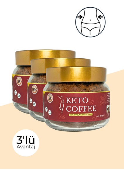 Keto Coffee - Keto Kahve 3'lü Avantaj 3x150gr