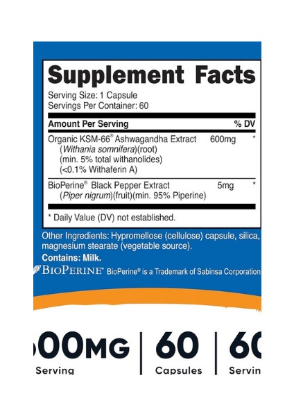 cost Organic KSM66 Korean Hint Ginseng 600 Mg 60 Capsul