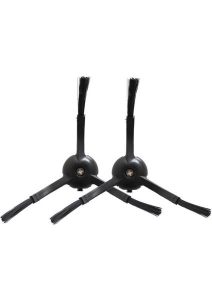 Roborock S7 Max Ultra Uyumlu 2 Adet Siyah Yan Fırça 3 Kollu