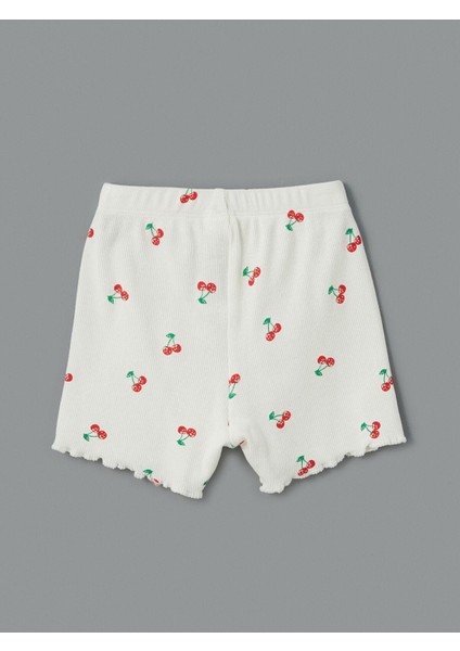 Lcw Baby Kiraz Baskılı Kız Bebek Şortlu Pijama Takım indirimleri