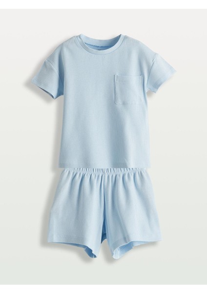 Lcw Baby Pamuklu Erkek Bebek Şortlu Pijama Takım