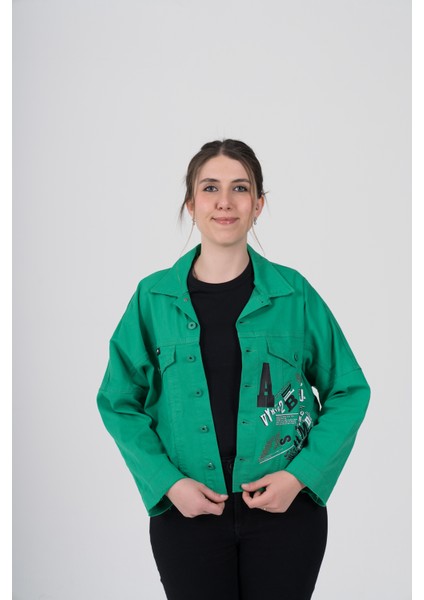 Büyük Beden Likralı Tasarım Ince Gabardin Ceket