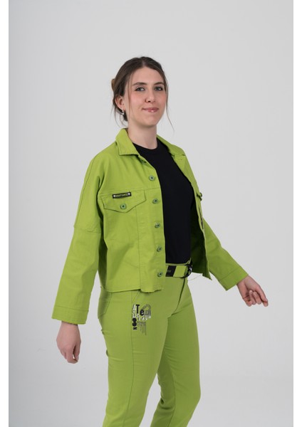 Büyük Beden Likralı Tasarım Ince Gabardin Ceket