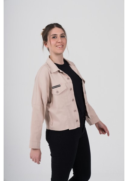 Büyük Beden Likralı Tasarım Ince Gabardin Ceket