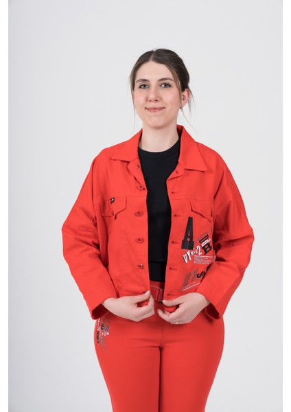 Büyük Beden Likralı Tasarım Ince Gabardin Ceket
