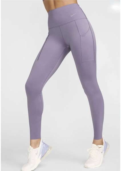 Dri-Fit Universa Medium-Support High-Waisted 7/8 Training Mor Kadın Tayt