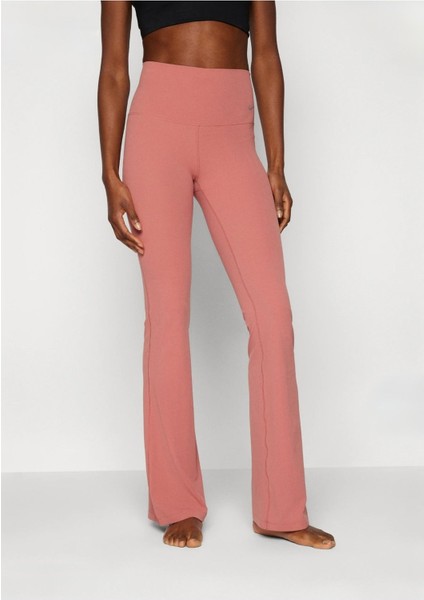 Zenvy Women's High-Waisted Flared Leggings Pembe Kadın Tayt