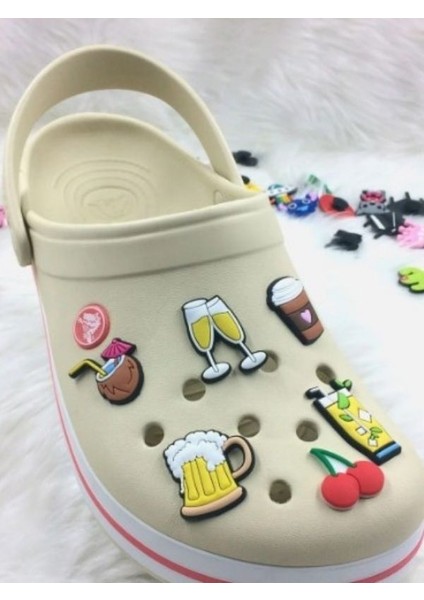 Terlik Süsü 4 Lü Set, Crocs Konsept Terlik Süsü Aşkı Terlik Süs