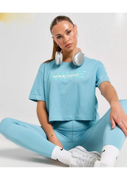Pro Graphic Cropped Training Short-Sleeve Kadın Tişört Ndd Sport modelleri
