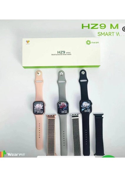 HZ9PRO Mini Multi Fonksiyonel S.mart Watch 41 mm Titanyum Kasa 128M Ram Sayısız Özellik fiyatları
