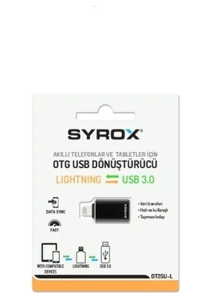 iphone Lightning To USB 3.0/a 480MBPS Çevirici Dönüştürücü Data Veri Içindir Yeni Tip